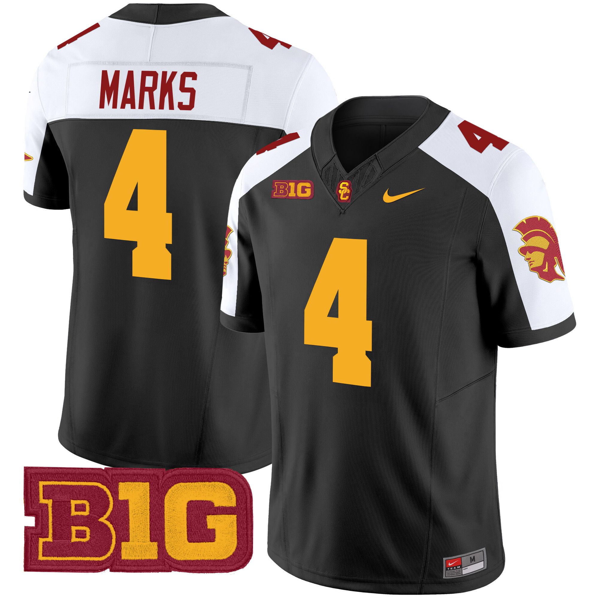 Men USC Trojans 4 Marks Black Nike 2024 Vapor Limited NCAA Jersey